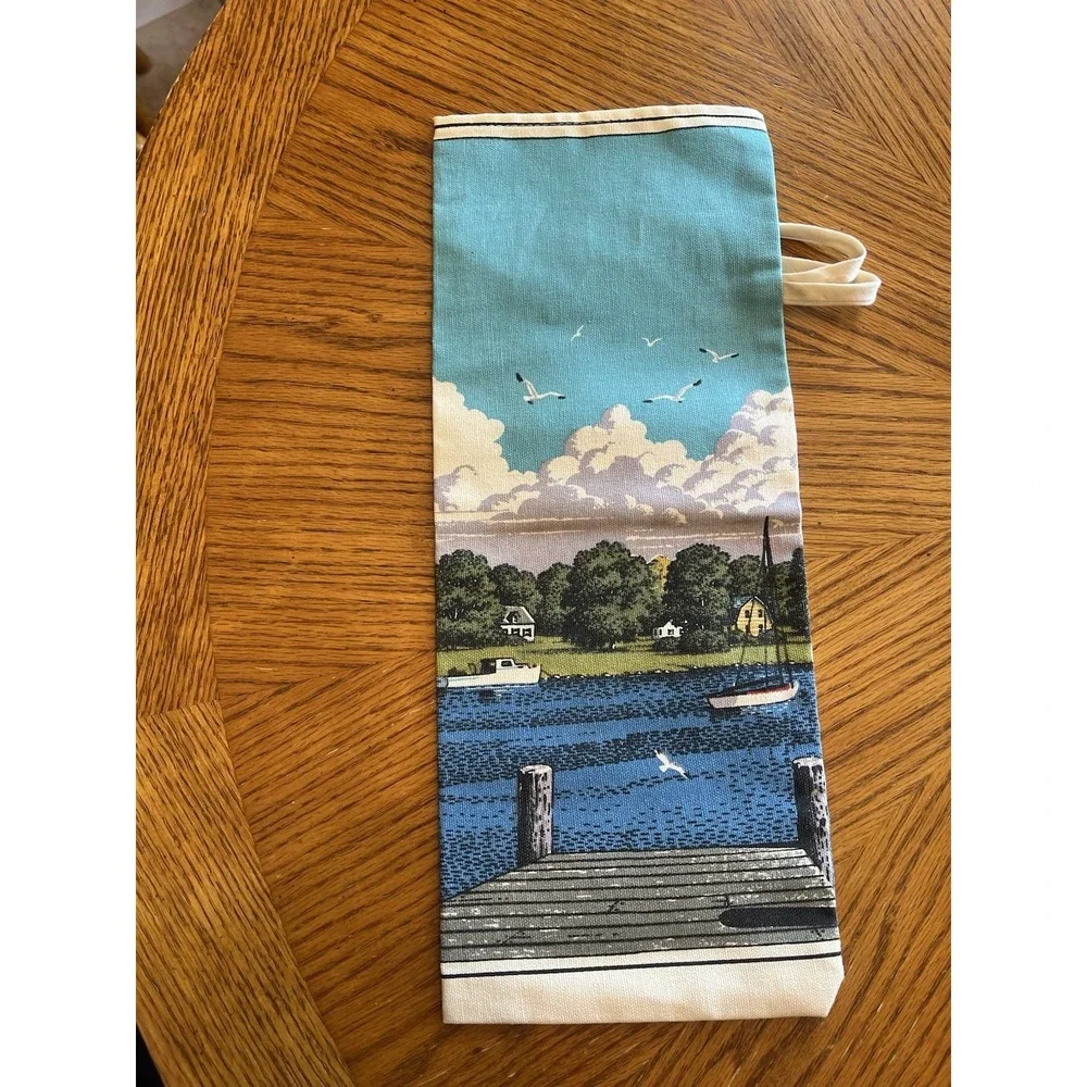 Sailboat Nautical Grocery Bag Holder Sack Storage Organizer Dispenser Hanging